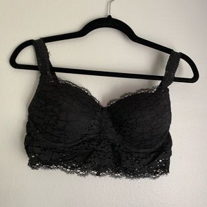 PINK Long Lined Bralette